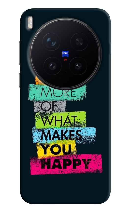 Do More Of What Makes You Happy Vivo X300 Pro Hard Case Back Cover by Casekaro