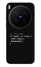 Life Motto Code Vivo X300 Pro Hard Case Back Cover by Casekaro