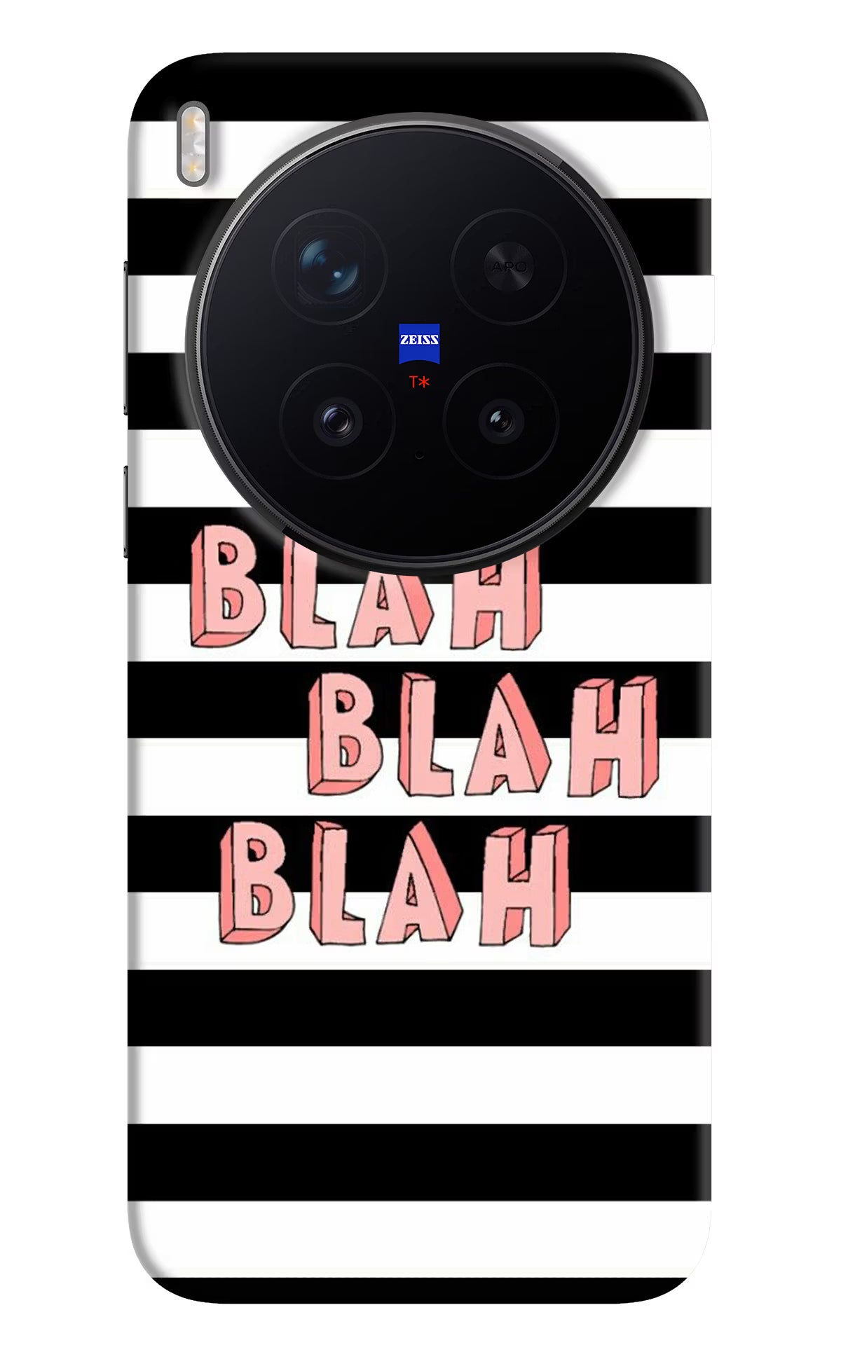 Blah Blah Blah Vivo X300 Pro Hard Case Back Cover by Casekaro