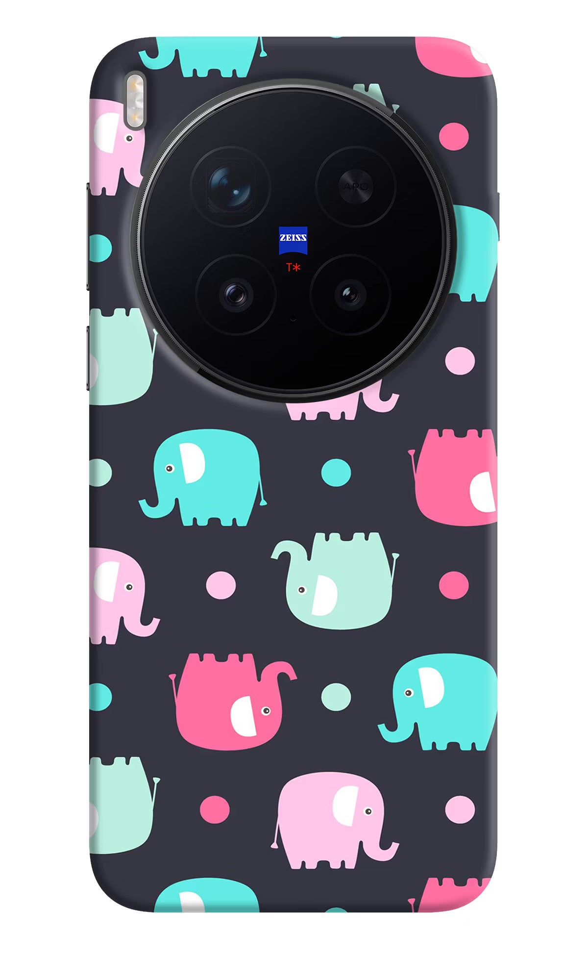 Elephants Vivo X300 Pro Hard Case Back Cover by Casekaro