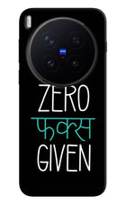 Zero Fucks Given Vivo X300 Pro Hard Case Back Cover by Casekaro