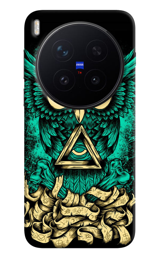 Green Owl Vivo X300 Pro Hard Case Back Cover by Casekaro
