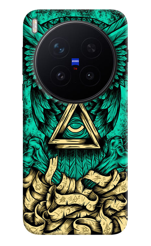 Green Owl Vivo X300 Pro Hard Case Back Cover by Casekaro