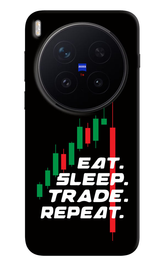 Eat Sleep Trade Repeat Vivo X300 Pro Hard Case Back Cover by Casekaro