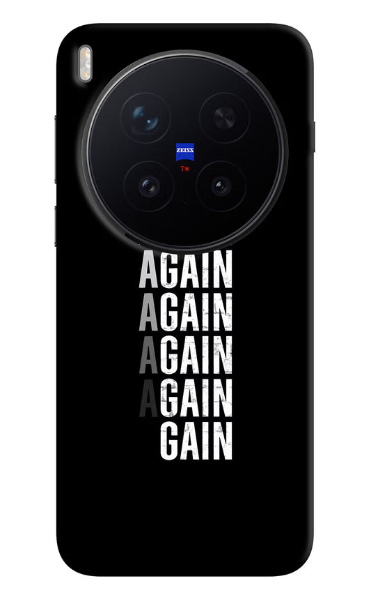 Again Again Gain Vivo X300 Pro Hard Case Back Cover by Casekaro