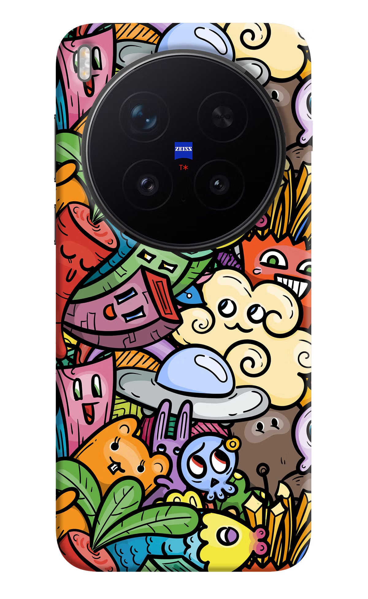 Veggie Doodle Vivo X300 Pro Hard Case Back Cover by Casekaro