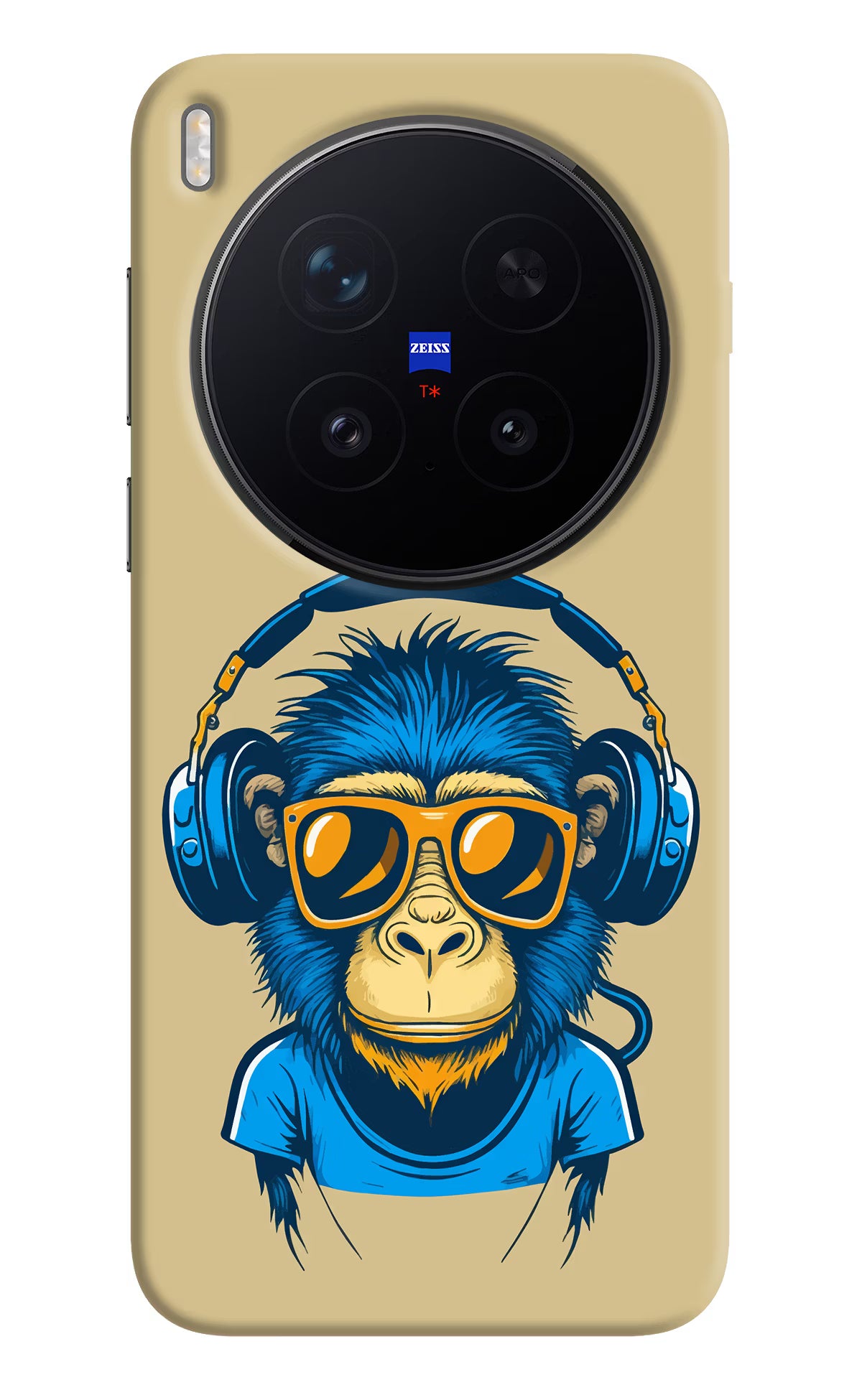 Monkey Headphone Vivo X300 Pro Hard Case Back Cover by Casekaro