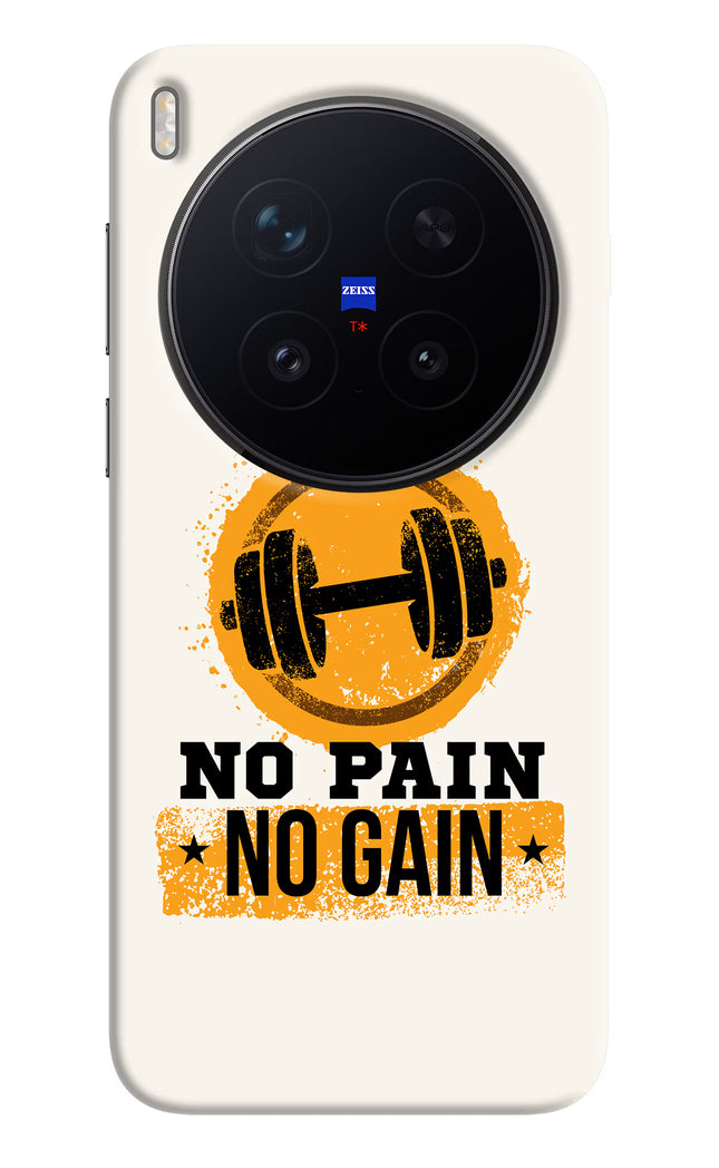 No Pain No Gain Vivo X300 Pro Hard Case Back Cover by Casekaro