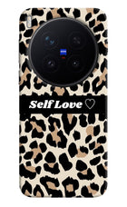 Leopard Print Self Love Vivo X300 Pro Hard Case Back Cover by Casekaro