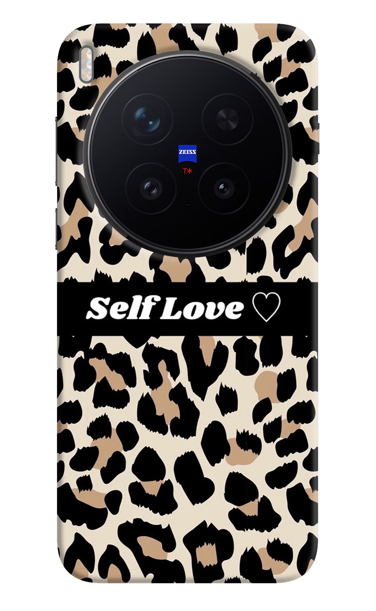 Leopard Print Self Love Vivo X300 Pro Hard Case Back Cover by Casekaro