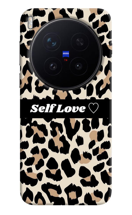 Leopard Print Self Love Vivo X300 Pro Hard Case Back Cover by Casekaro