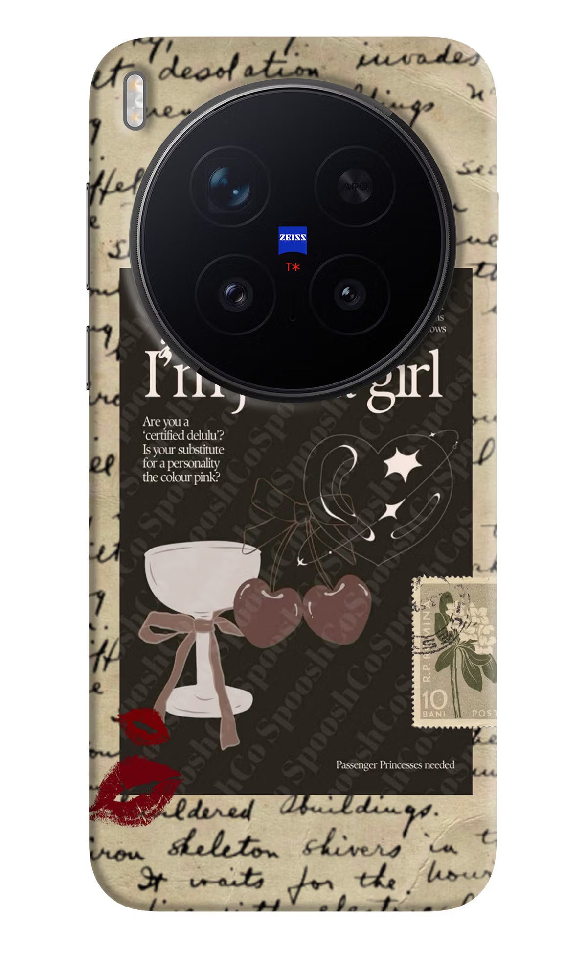 I am just a girl Vivo X300 Pro Hard Case Back Cover by Casekaro