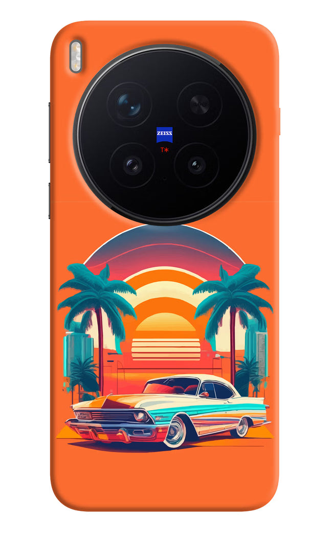 Palm Drive 80s Vivo X300 Pro Hard Case Back Cover by Casekaro
