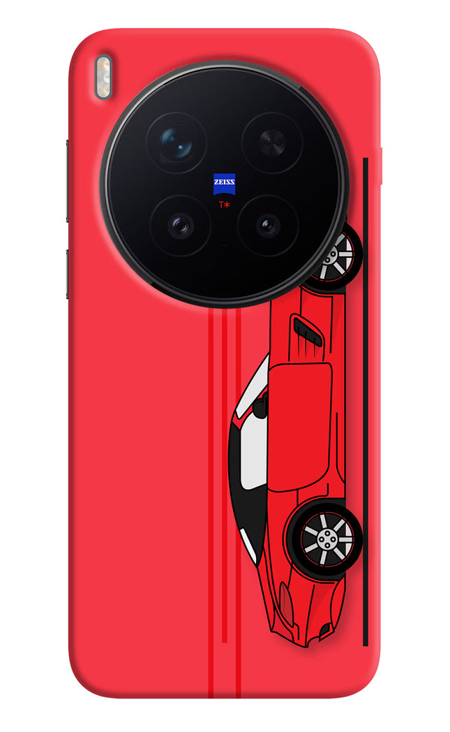 Red Velocity Vivo X300 Pro Hard Case Back Cover by Casekaro