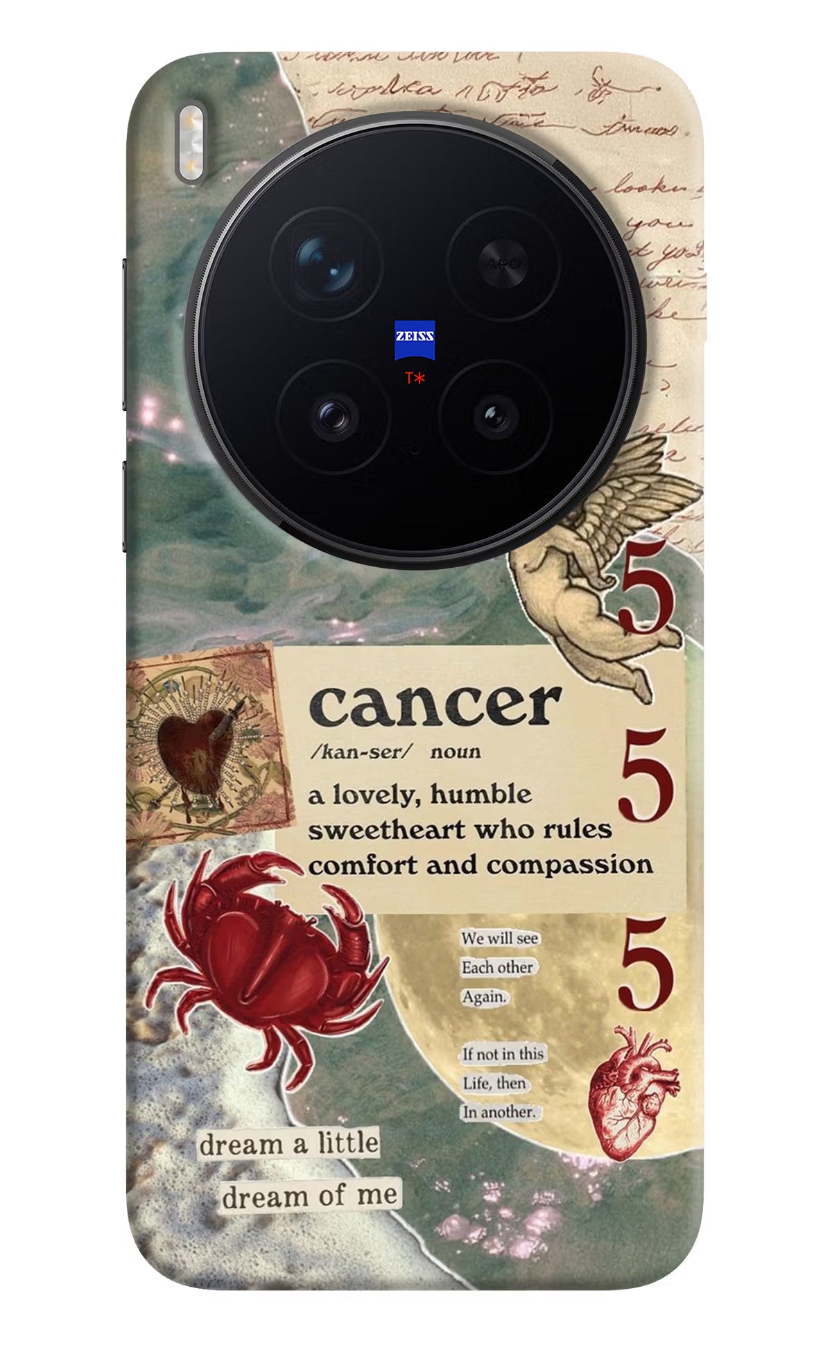 Cancer Zodiac Vivo X300 Pro Hard Case Back Cover by Casekaro