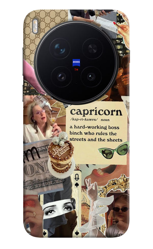 Capricorn Zodiac Vivo X300 Pro Hard Case Back Cover by Casekaro