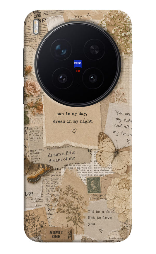 Vintage case Vivo X300 Pro Hard Case Back Cover by Casekaro