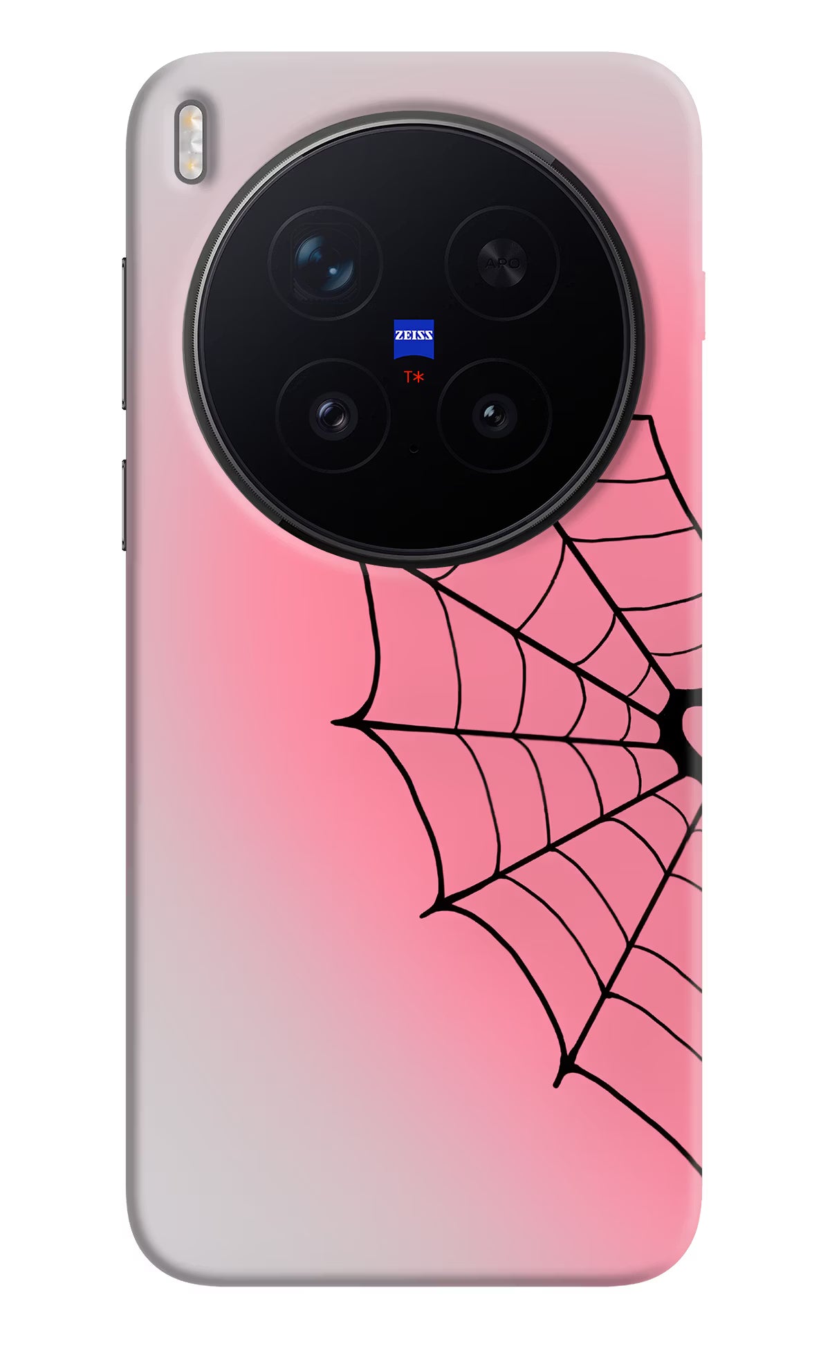 Pink Web Vivo X300 Pro Hard Case Back Cover by Casekaro