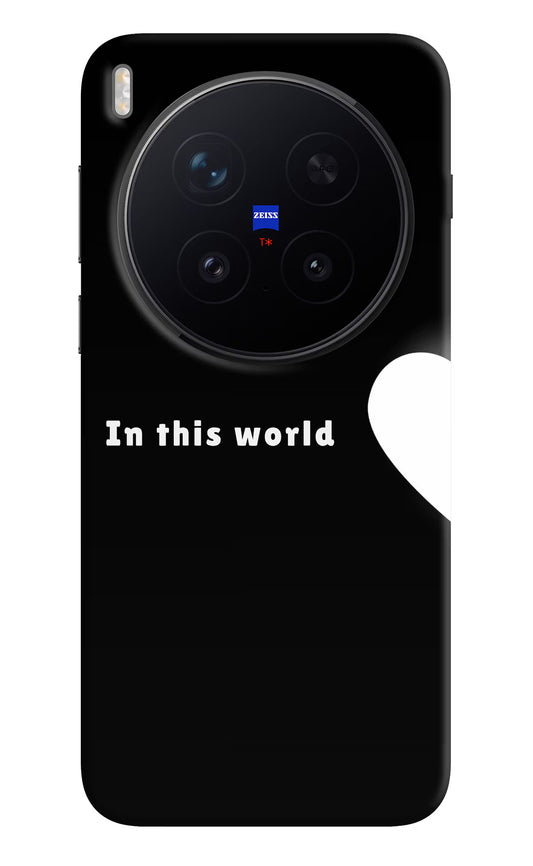 This World Vivo X300 Pro Hard Case Back Cover by Casekaro