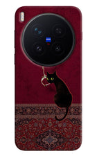 Midnight Cat Vivo X300 Pro Hard Case Back Cover by Casekaro