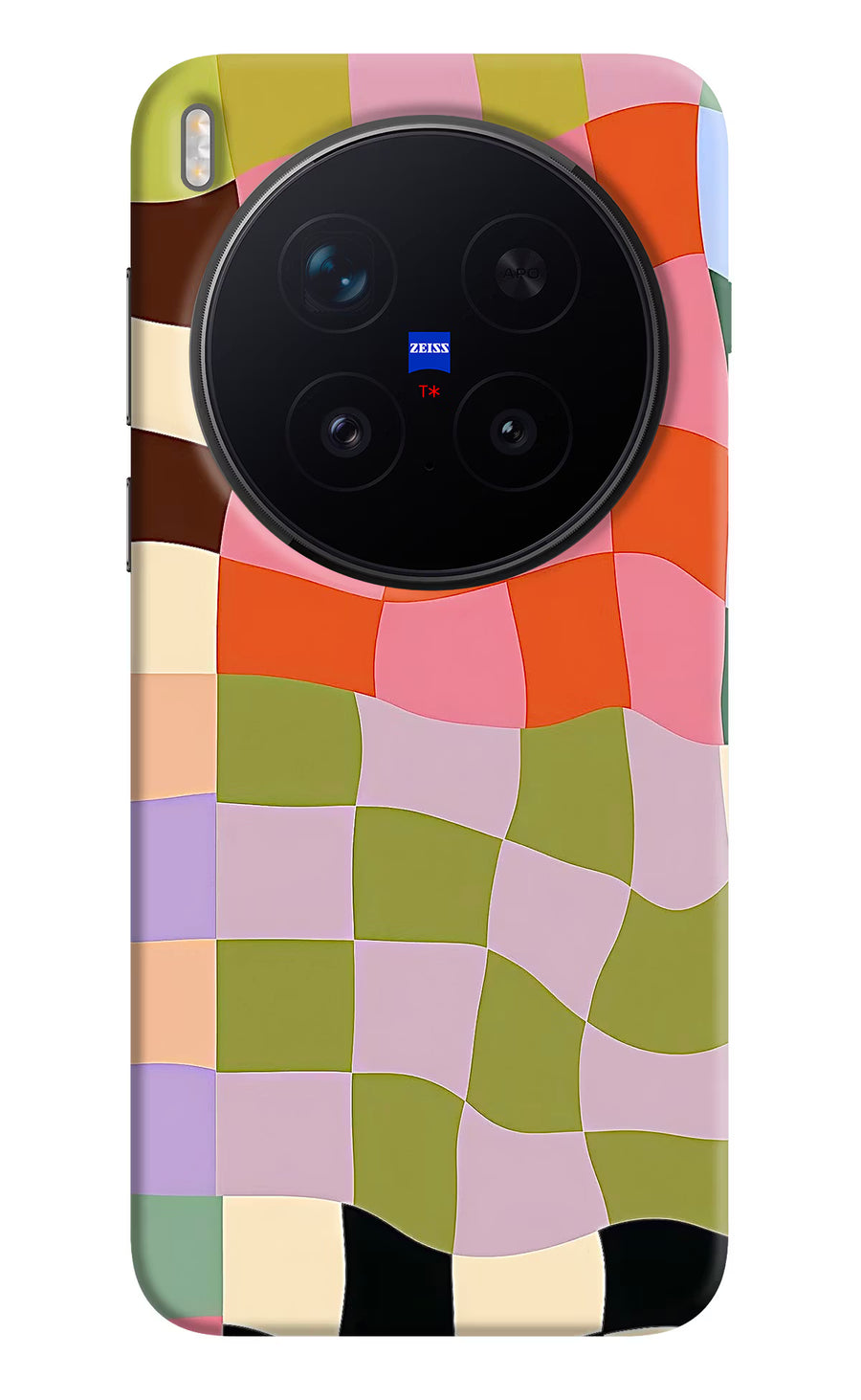 Wavy Grid Vivo X300 Pro Back Cover, Hard case