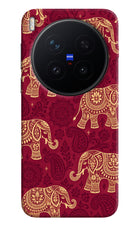 Maroon Elephant Vivo X300 Pro Hard Case Back Cover by Casekaro
