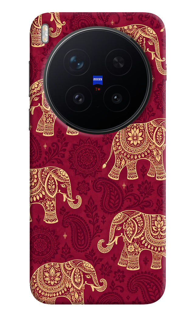 Maroon Elephant Vivo X300 Pro Hard Case Back Cover by Casekaro