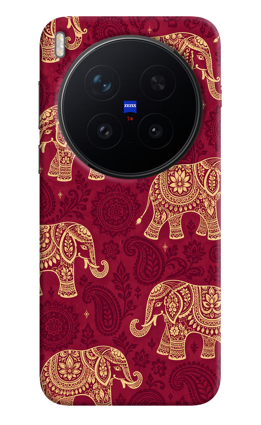Maroon Elephant Vivo X300 Pro Back Cover, Hard case
