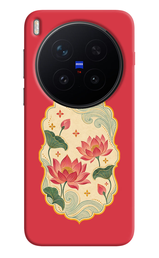 Pink Lotus Vivo X300 Pro Hard Case Back Cover by Casekaro