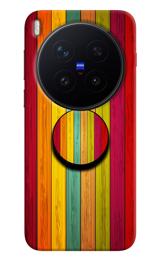 Multicolor Wooden Vivo X300 Pro Pop Case by Casekaro
