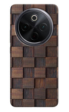 Wooden Cube Design iQOO Z10 5G Hard Case Back Cover by Casekaro