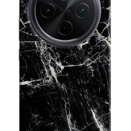 Black Marble Texture iQOO Z10 5G Hard Case Back Cover by Casekaro