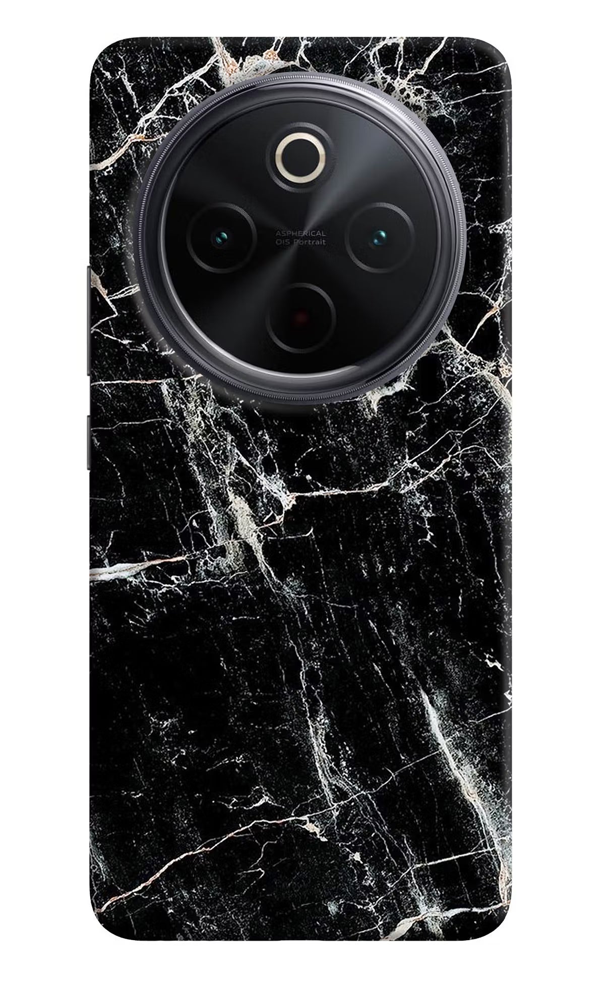 Black Marble Texture iQOO Z10 5G Hard Case Back Cover by Casekaro