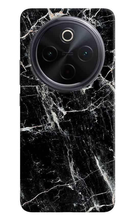 Black Marble Texture iQOO Z10 5G Hard Case Back Cover by Casekaro