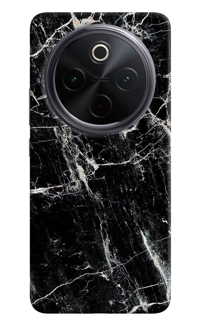 Black Marble Texture iQOO Z10 5G Hard Case Back Cover by Casekaro