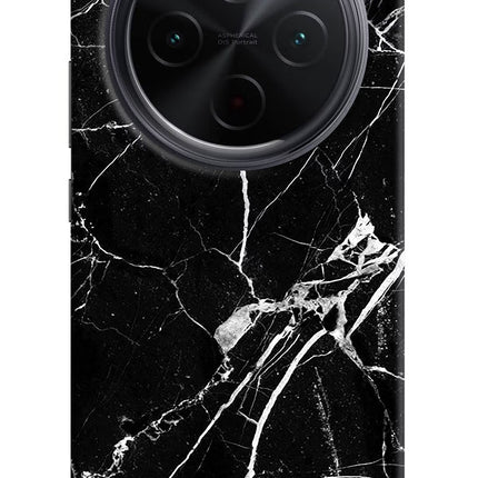 Black Marble Pattern iQOO Z10 5G Hard Case Back Cover by Casekaro