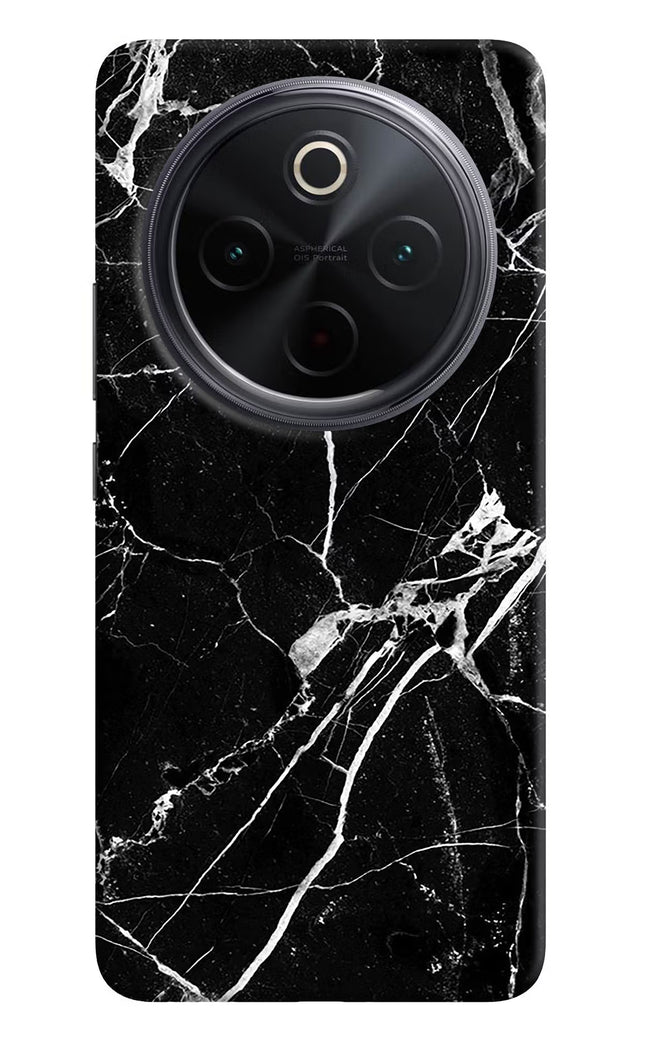 Black Marble Pattern iQOO Z10 5G Hard Case Back Cover by Casekaro