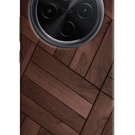 Wooden Texture Design iQOO Z10 5G Hard Case Back Cover by Casekaro