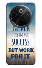 Never Dream For Success But Work For It iQOO Z10 5G Hard Case Back Cover by Casekaro