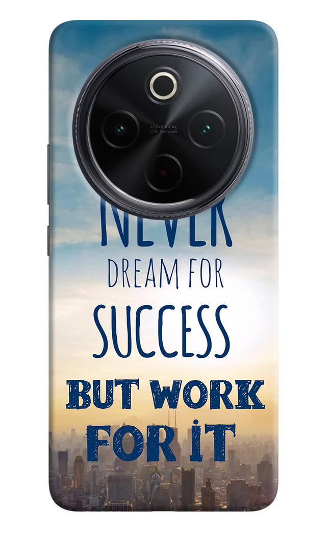 Never Dream For Success But Work For It iQOO Z10 5G Hard Case Back Cover by Casekaro
