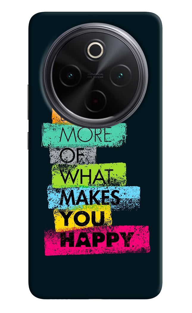 Do More Of What Makes You Happy iQOO Z10 5G Hard Case Back Cover by Casekaro
