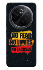 No Fear No Limits No Excuse iQOO Z10 5G Hard Case Back Cover by Casekaro