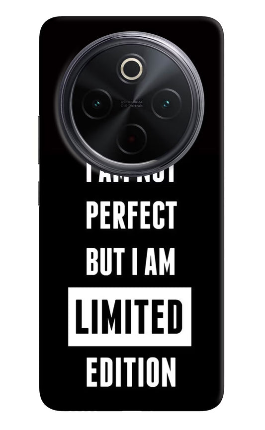 I Am Not Perfect But I Am Limited Edition iQOO Z10 5G Hard Case Back Cover by Casekaro