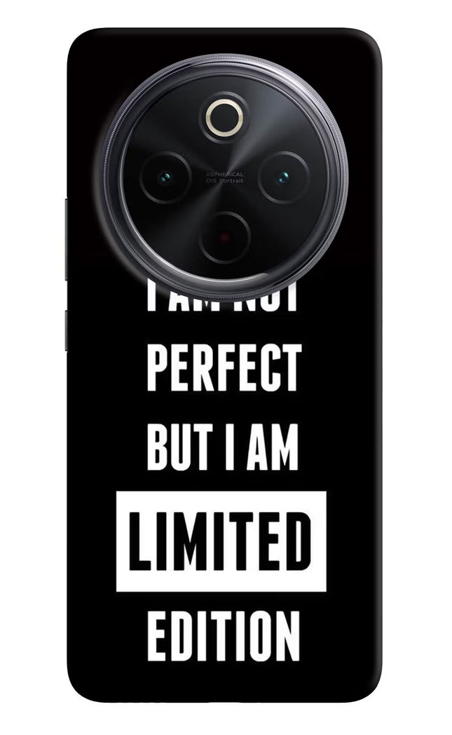 I Am Not Perfect But I Am Limited Edition iQOO Z10 5G Hard Case Back Cover by Casekaro