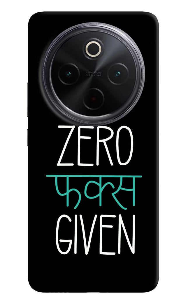 Zero Fucks Given iQOO Z10 5G Hard Case Back Cover by Casekaro