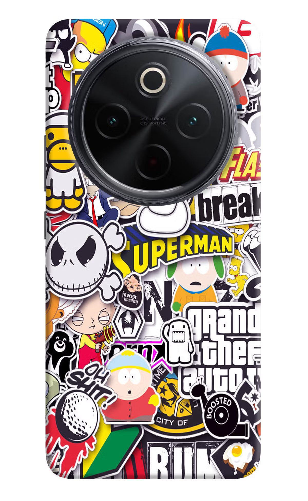 Sticker Bomb iQOO Z10 5G Hard Case Back Cover by Casekaro