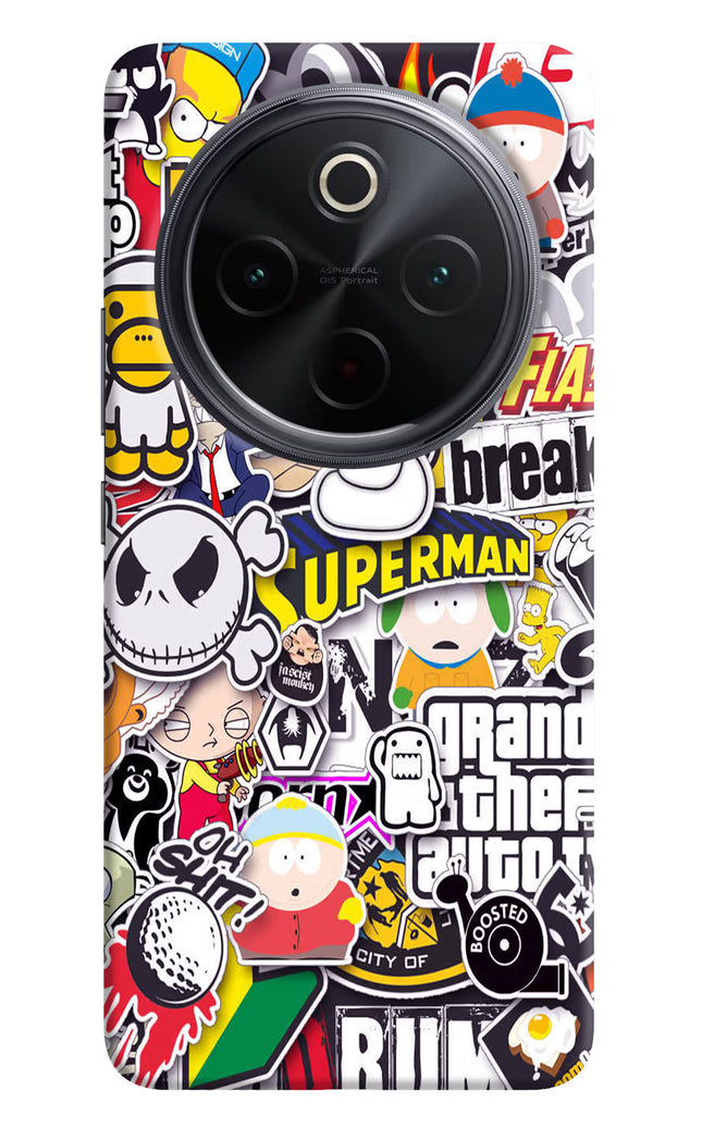 Sticker Bomb iQOO Z10 5G Hard Case Back Cover by Casekaro