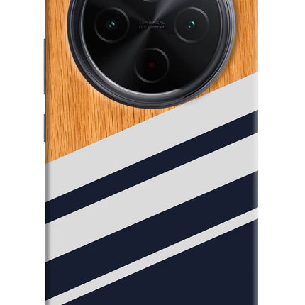 Blue and white wooden iQOO Z10 5G Hard Case Back Cover by Casekaro
