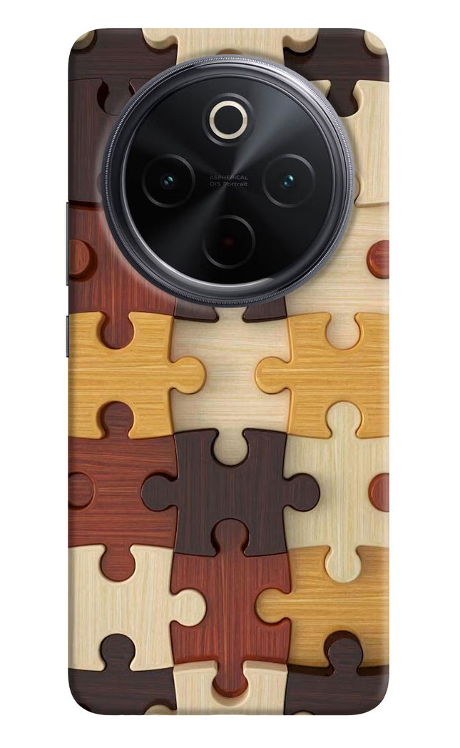Wooden Puzzle iQOO Z10 5G Hard Case Back Cover by Casekaro