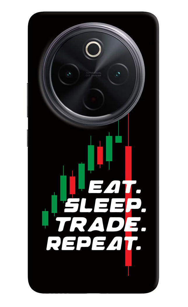Eat Sleep Trade Repeat iQOO Z10 5G Hard Case Back Cover by Casekaro